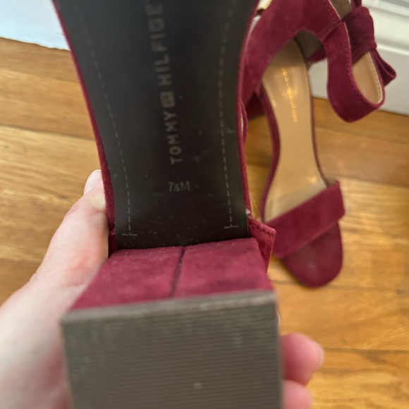 Red Tommy Hilfiger Heels - Picture 3 of 3
